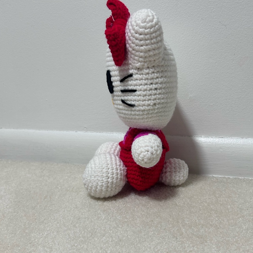 Crochet Hello Kitty Plush - Picture 2 of 4